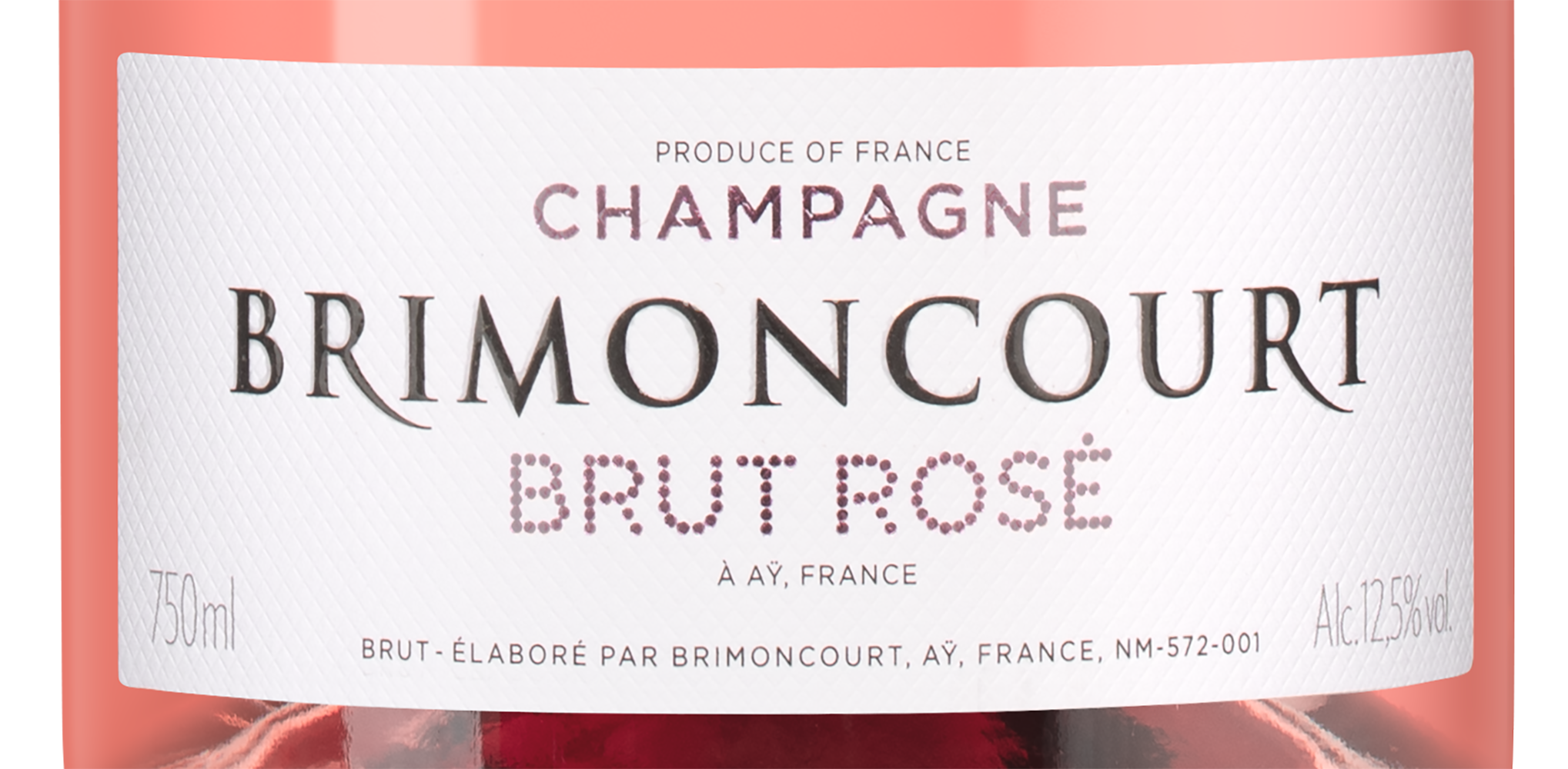 Шампанское Brut Rose, Brimoncourt, (141204), Франция, Шампань, розовое, брют, 0.75 л, Брют Розе, цена 12593 рублей