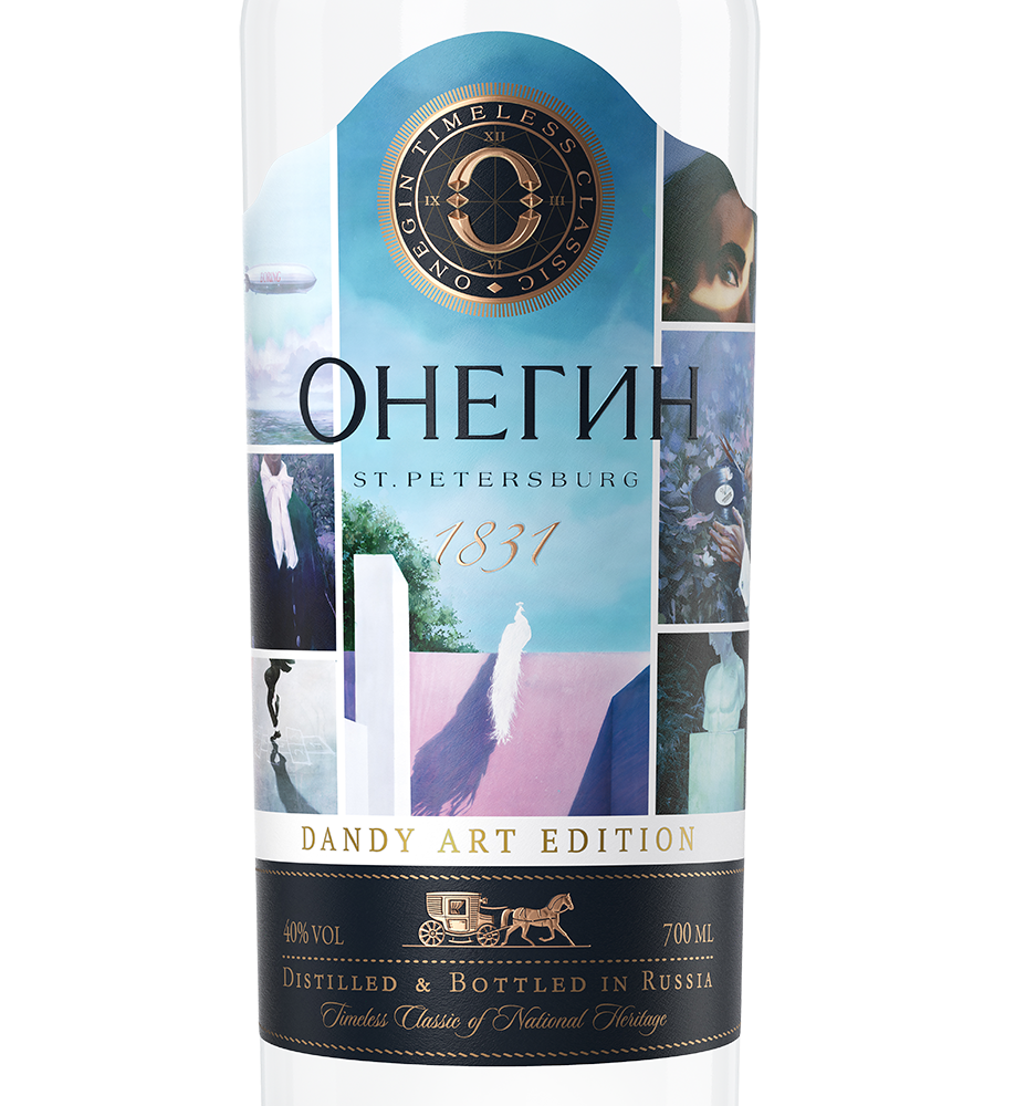 Водка Онегин Dandy Art Edition, (151265), Россия, 0.7 л, Онегин Денди Арт Эдишн, цена 1990 рублей