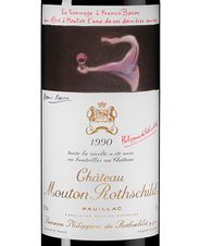 Вино Chateau Mouton Rothschild, (131278), красное сухое, 1990 г., 0.75 л, Шато Мутон Ротшильд цена 206990 рублей