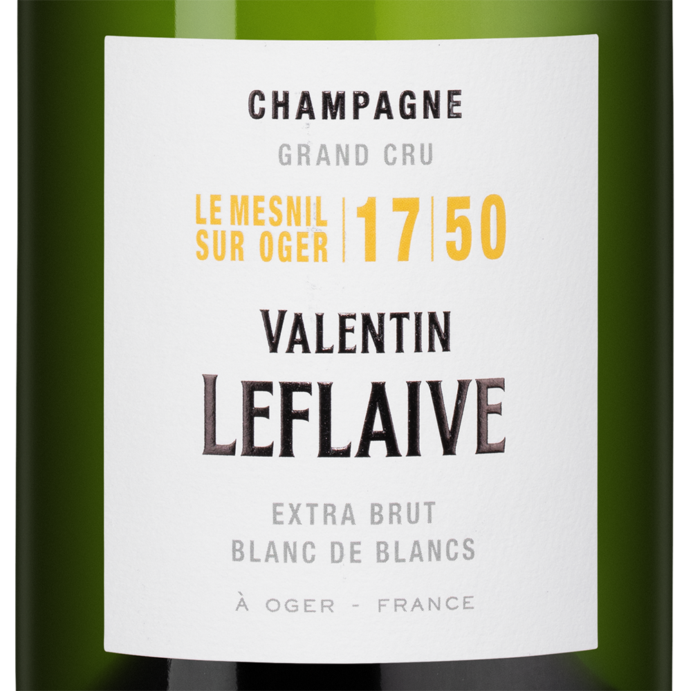 Шампанское Le Mesnil sur Oger Grand Cru Blanc de Blancs 17 5.0 Extra Brut, Valentin Leflaive, (151121), Франция, Шампань, белое, экстра брют, 0.75 л, Ле Мениль-cюр-Оже Гран Крю Блан де Блан 17 5.0 Экстра Брют, цена 28990 рублей