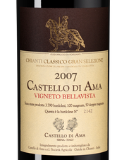 Вино Chianti Classico Gran Selezione Vigneto Bellavista, (134632), красное сухое, 2007 г., 0.75 л, Кьянти Классико Гран Селеционе Виньето Беллависта цена 84990 рублей