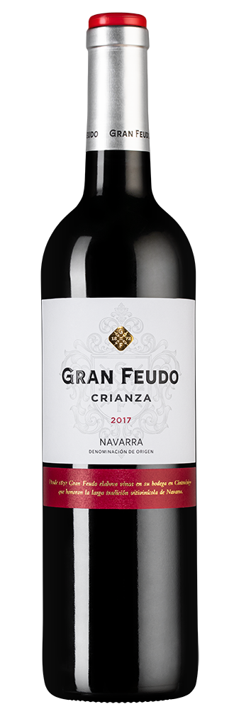 Вино Gran Feudo Crianza, Bodegas Chivite, 2017, (130730), Испания, Наварра, красное, сухое, 0.75 л, Гран Феудо Крианса, цена 2490 рублей