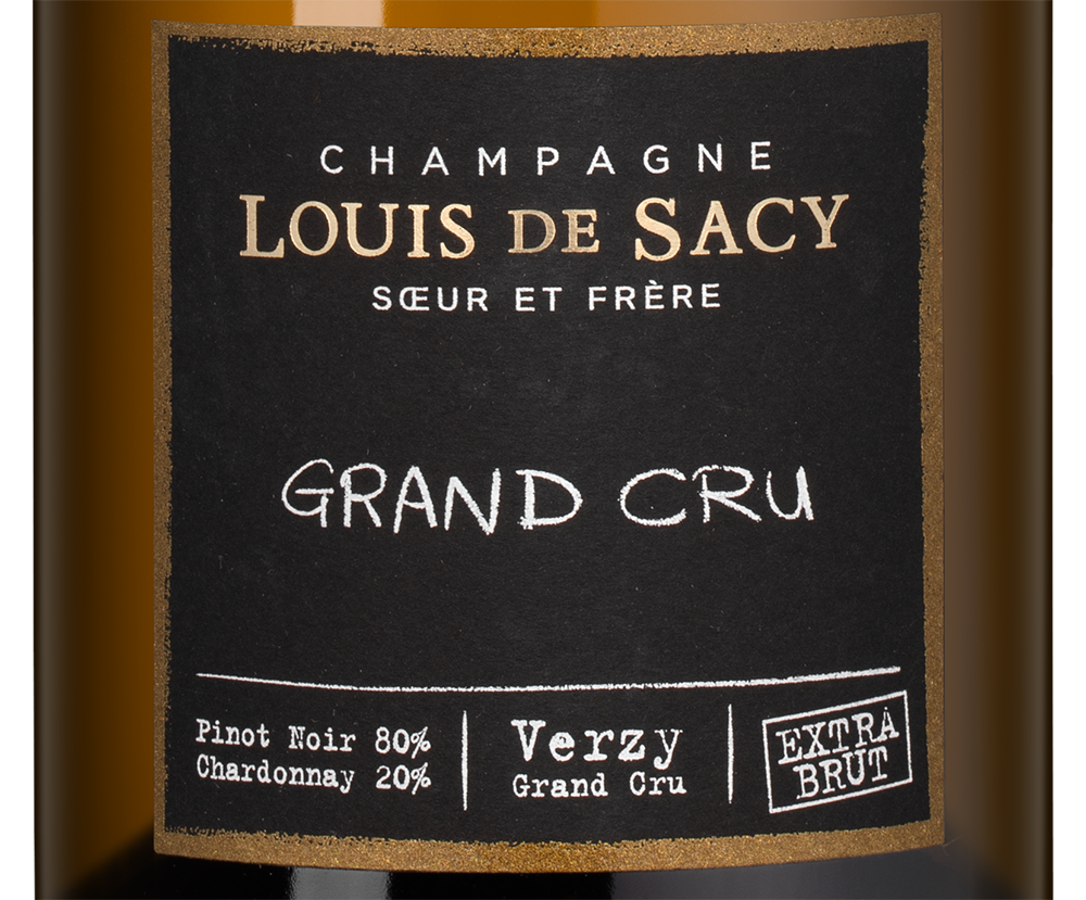 Шампанское Grand Cru в подарочной упаковке, Louis de Sacy, (145716), Франция, Шампань, белое, экстра брют, 0.75 л, Гран Крю, цена 17790 рублей