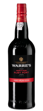 Портвейн Warre`s Heritage Ruby Port, (135122), 0.75 л, Уорр`с Херитидж Руби Порт цена 1990 рублей