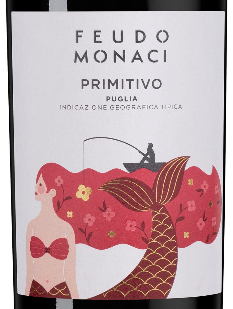 Вино Primitivo Feudo Monaci, Castello Monaci, 2022, (142967), Италия, Апулия, красное, полусухое, 0.75 л, Примитиво Феудо Моначи, цена 2390 рублей