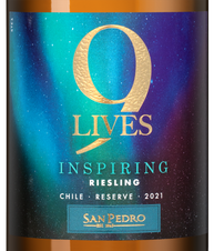 Вино 9 Lives Inspiring Riesling Reserve, (140328), белое сухое, 2021 г., 0.75 л, 9 Лайвс Инспайринг Рислинг Резерв цена 1390 рублей