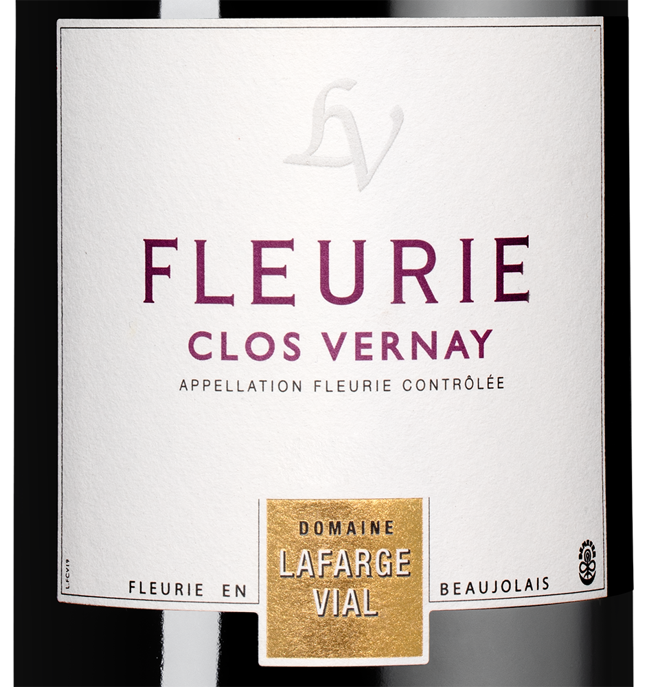 Вино Beaujolais Fleurie Clos Vernay, Domaine Lafarge Vial, 2022, (156010), Франция, Бургундия, красное, сухое, 0.75 л, Божоле Флёри Кло Верне, цена 13990 рублей