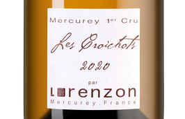 Вино Bruno Lorenzon Mercurey Premier Cru Les Croichots