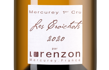 Вино Mercurey Premier Cru Les Croichots, (144819), белое сухое, 2020 г., 0.75 л, Меркюре Премье Крю Ле Круашо цена 18490 рублей