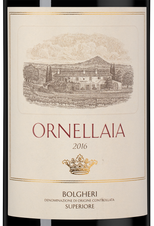 Вино Ornellaia, (138483), красное сухое, 2016 г., 0.75 л, Орнеллайя цена 99990 рублей