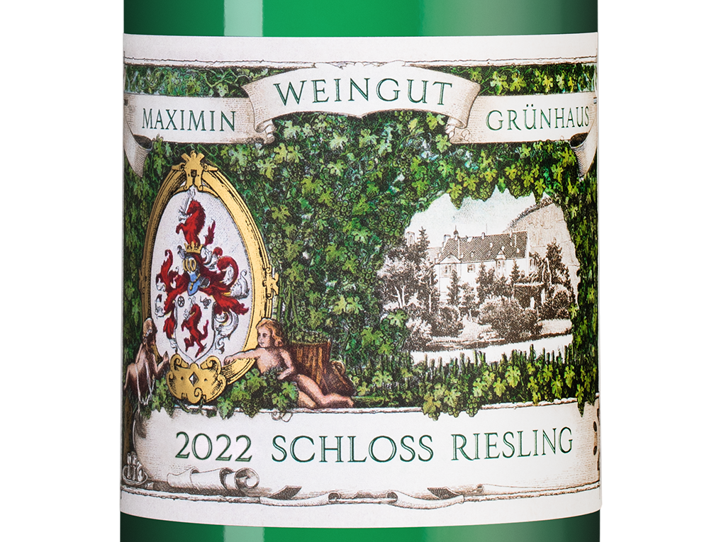 Вино Schloss Riesling, Maximin Grunhaus, 2022, (143372), Германия, Мозель, белое, полусухое, 0.75 л, Шлосс Рислинг, цена 5490 рублей