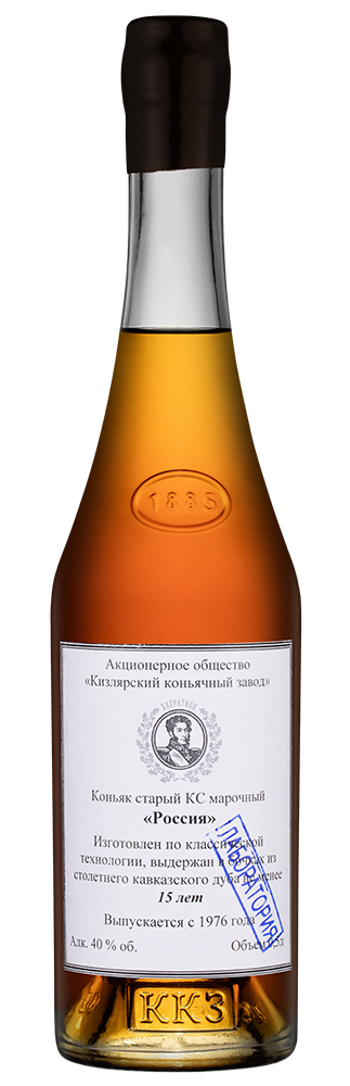 Российский коньяк "Россия" , 0.5л, (156579), Россия, Дагестан, 0.5 л, Россия КС, цена 3990 рублей