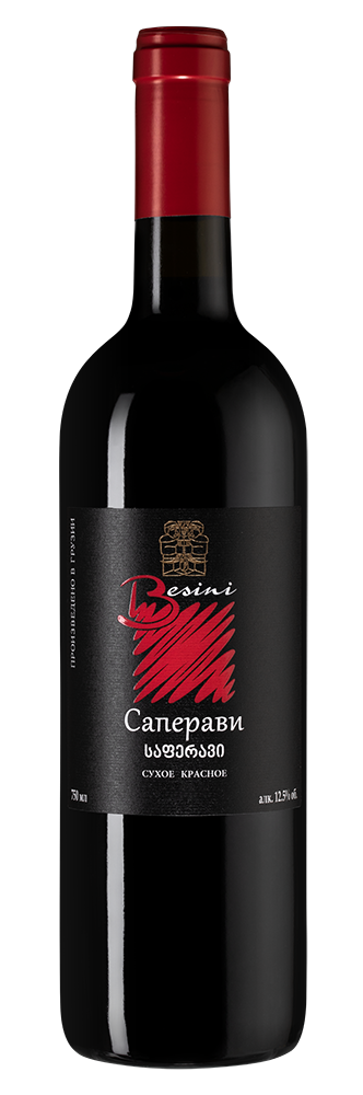 Вино Saperavi, Besini, 2021, (135508), Грузия, Кахетия, красное, сухое, 0.75 л, Саперави, цена 1390 рублей