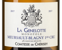 Вино Domaine Comtesse De Cherisey Meursault-Blagny Premier Cru La Genelotte