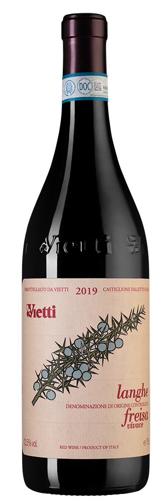 Вино Langhe Freisa, Vietti, 2019, (130135), Италия, Пьемонт, красное, сухое, 0.75 л, Ланге Фрейза, цена 8490 рублей
