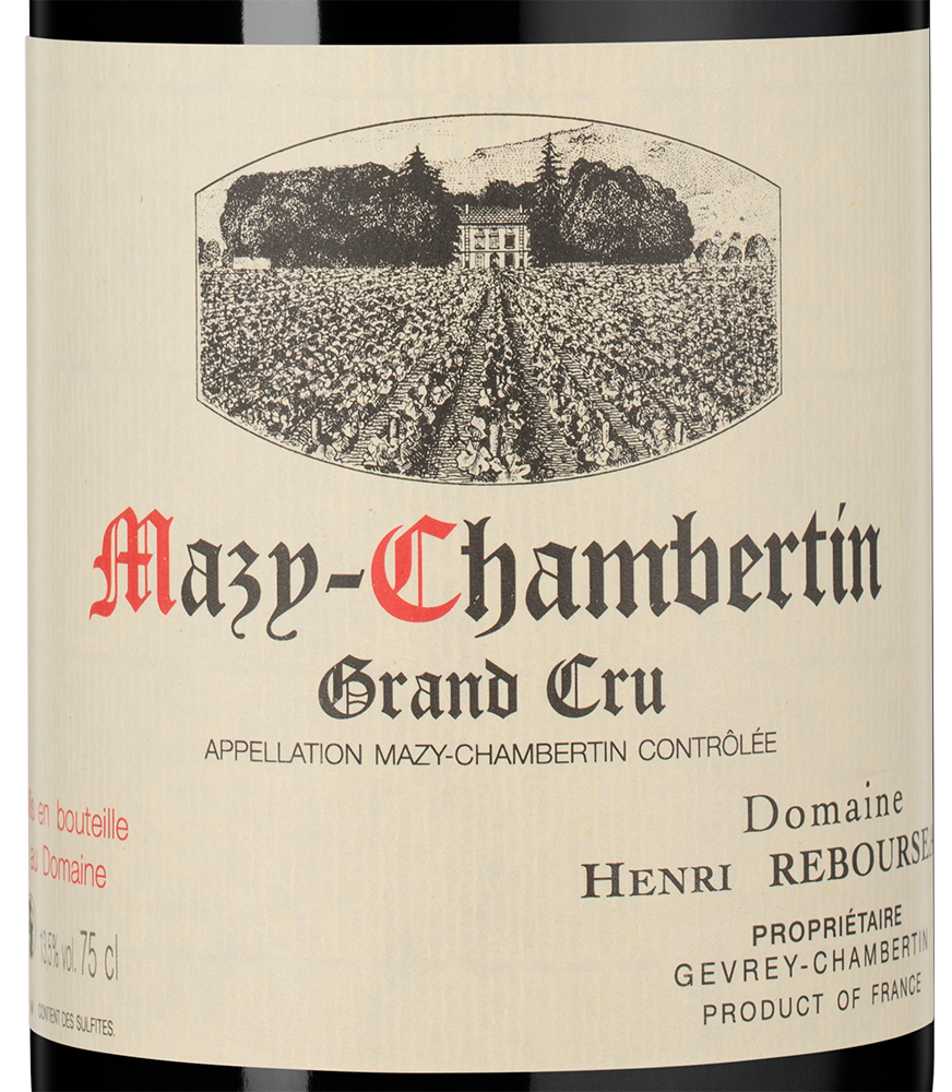 Вино Mazy-Chambertin Grand Cru, Domaine Henri Rebourseau, 2023, (157967), Франция, Бургундия, красное, сухое, 0.75 л, Мази-Шамбертен Гран Крю, цена 119990 рублей