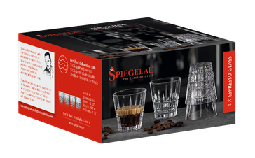 Для минеральной воды Набор из 4-х бокалов Spiegelau Perfect Serve для эспрессо, (112576), Германия, 0.08 л, Бокал Шпигелау Идеальный Бар для эспрессо цена 3680 рублей