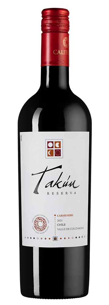 Вино Takun Carmenere Reserva, Caliterra, 2021, (139067), Чили, Центральная Долина, красное, сухое, 0.75 л, Такун Карменер Ресерва, цена 1740 рублей