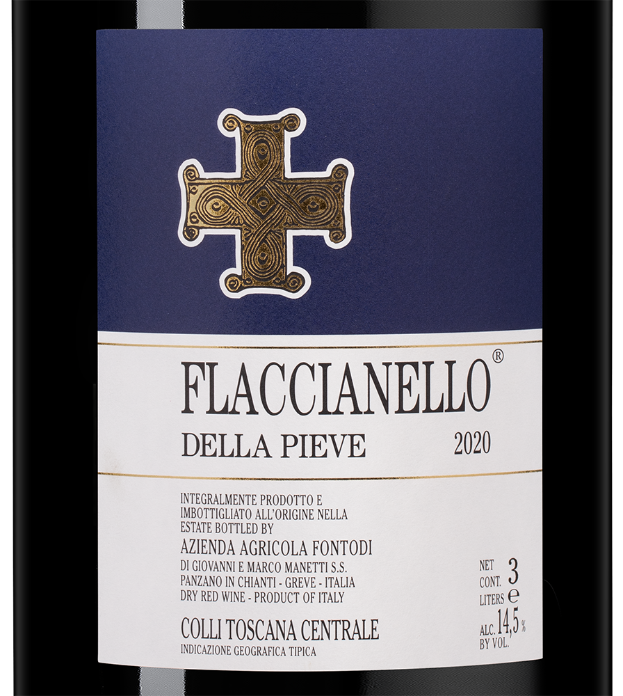 Вино Flaccianello della Pieve, Fontodi, 2020, 3л, (149470), Италия, Тоскана, красное, сухое, 3 л, Флаччанелло делла Пьеве, цена 174990 рублей