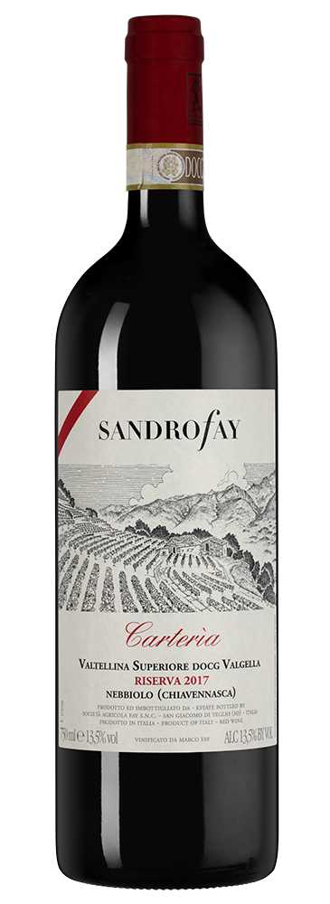 Вино Carteria, Sandro Fay, 2017, (137769), Италия, Ломбардия, красное, сухое, 0.75 л, Картериа, цена 12490 рублей