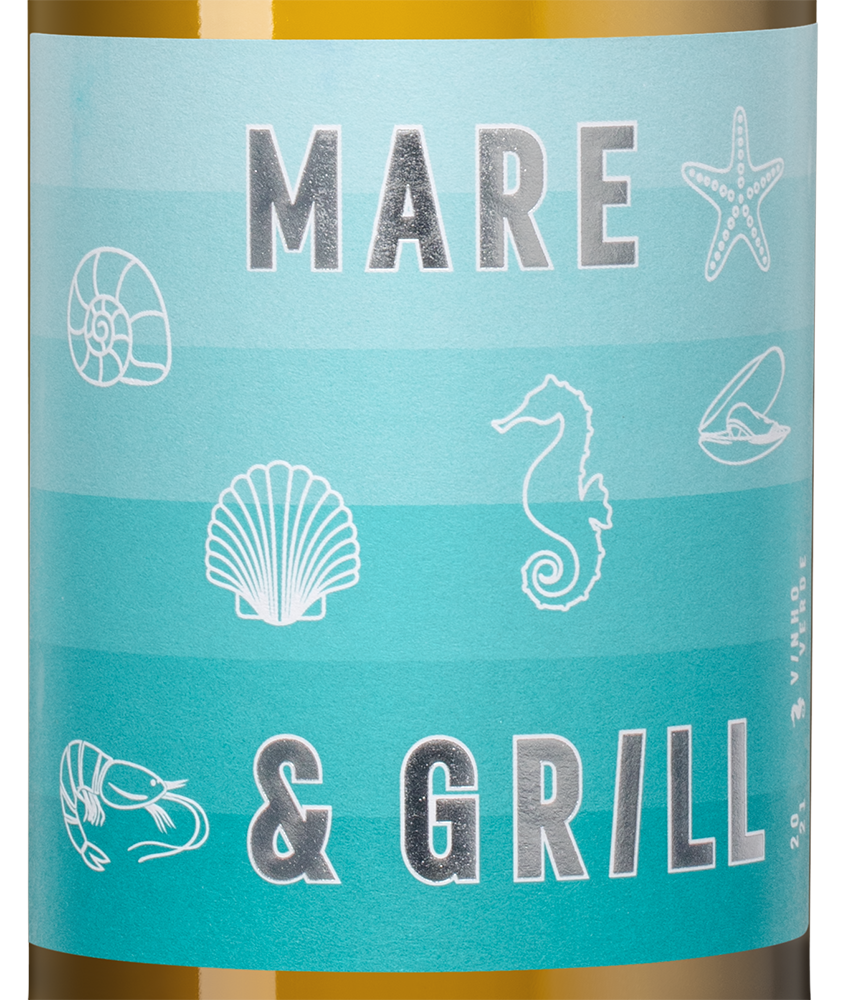 Вино Mare & Grill Vinho Verde, Quintas das Arcas, 2021, (140407), Португалия, Миньо, белое, полусухое, 0.75 л, Маре & Гриль Винью Верде, цена 1590 рублей
