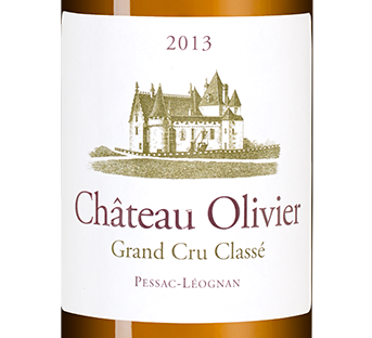 Вино Chateau Olivier Blanc, 2013, (154516), Франция, Бордо, белое, сухое, 0.75 л, Шато Оливье Блан, цена 8790 рублей