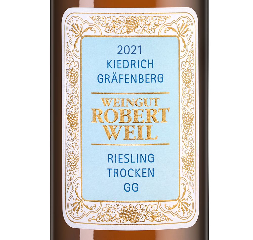 Вино Kiedrich Grafenberg Riesling Trocken, Robert Weil, 2021, (150151), Германия, Рейнгау, белое, полусухое, 0.75 л, Рислинг Кидрих Грефенберг Трокен, цена 18990 рублей