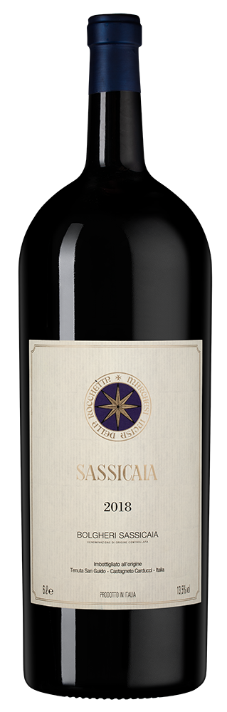Вино Sassicaia, Tenuta San Guido, 2018, 6л, (132160), Италия, Тоскана, красное, сухое, 6 л, Сассикайя, цена 1999990 рублей
