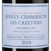 Вино с вкусом черных спелых ягод Gevrey-Chambertin Premier Cru Cazetiers