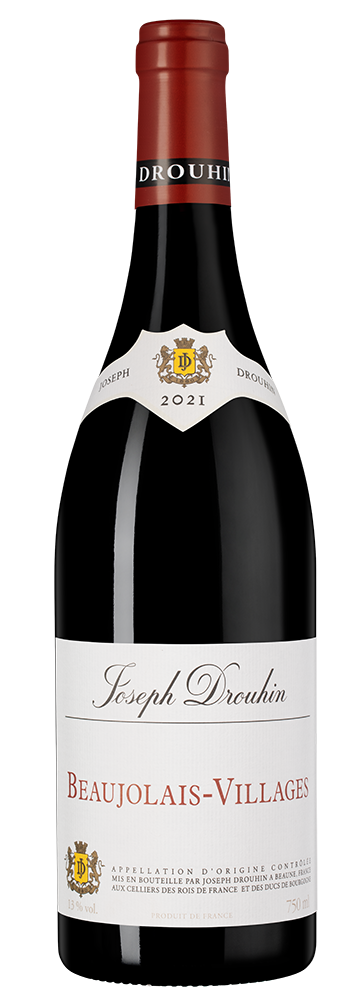 Вино Beaujolais-Villages, Joseph Drouhin, 2021, (139506), Франция, Бургундия, красное, сухое, 0.75 л, Божоле-Вилляж, цена 4990 рублей