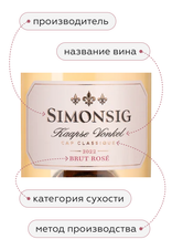 Игристое вино Kaapse Vonkel Brut Rose в подарочной упаковке, (147858), розовое брют, 2022, 0.75 л, Каапс Вонкель Брют Розе цена 3690 рублей