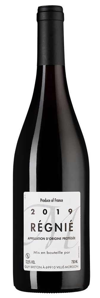 Вино Regnie, Domaine Guy Breton, 2019, (125484), Франция, Бургундия, красное, сухое, 0.75 л, Ренье, цена 7490 рублей