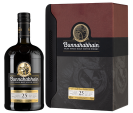Виски Bunnahabhain Aged 25 Years в подарочной упаковке, (111728), gift box в подарочной упаковке, Односолодовый 25 лет, Шотландия, 0.7 л, Буннахавен Эйджид 25 Лет цена 99990 рублей