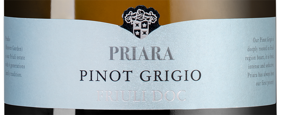 Вино Priara Pinot Grigio, (126880), белое сухое, 2020 г., 0.75 л, Приара Пино Гриджо цена 2290 рублей