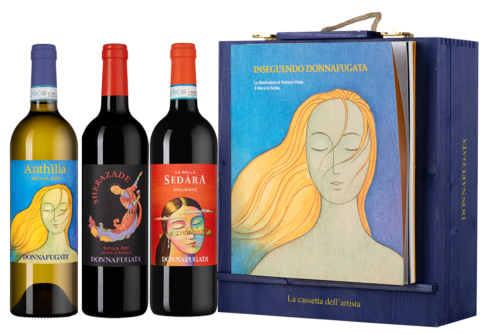 Вино в подарочном наборе Donnafugata Inseguendo, (155774), Италия, Сицилия, 0.75 л, Набор вин: Доннафугата Инсенгуендо, цена 29990 рублей