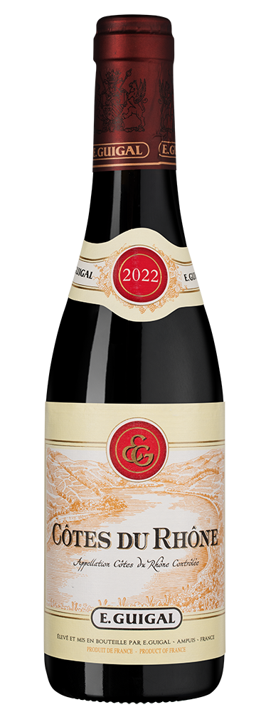 Вино Cotes du Rhone Rouge, Guigal, 2022, 0.375л, (154080), Франция, Долина Роны, красное, сухое, 0.375 л, Кот дю Рон Руж, цена 2290 рублей
