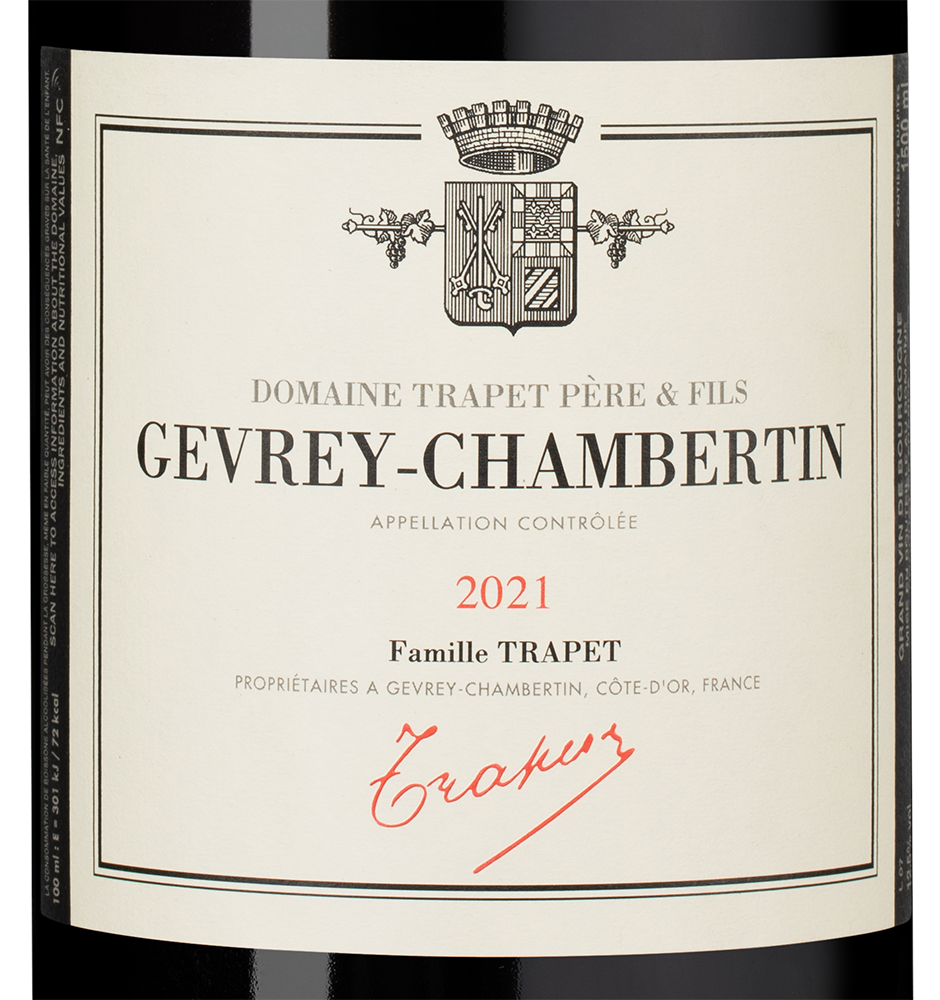Вино Gevrey-Chambertin Ostrea, Domaine Trapet Pere et Fils, 2021, 1.5л, (147728), Франция, Бургундия, красное, сухое, 1.5 л, Жевре-Шамбертен Остреа, цена 89990 рублей