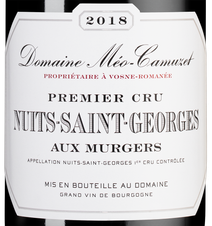 Вино Nuits-Saint-Georges Premier Cru Aux Murgers, (124448), красное сухое, 2018 г., 0.75 л, Нюи-Сен-Жорж Премье Крю О Мюрже цена 39990 рублей