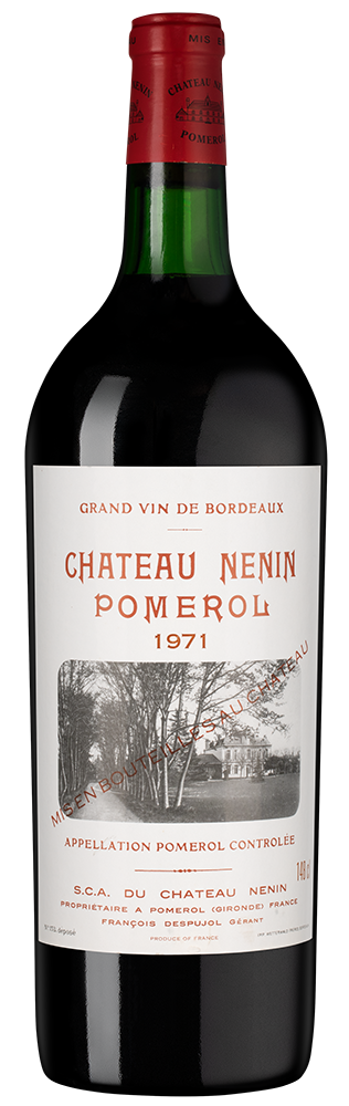 Вино Chateau Nenin, 1971, 1.48л, (157987), Франция, Бордо, красное, сухое, 1.48 л, Шато Ненен, цена 77490 рублей