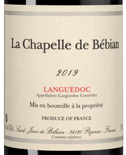 Вино La Chapelle de Bebian Rouge, (132213), красное сухое, 2019 г., 0.75 л, Ля Шапель де Бебиан Руж цена 6490 рублей