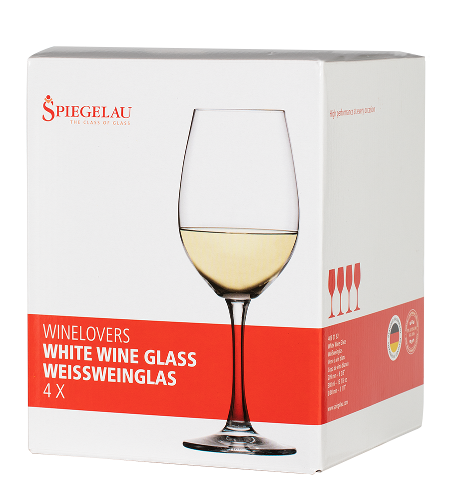 Набор из 4-х бокалов Spiegelau Winelovers для белого вина, 0.38л, (112343), Германия, хрустальное стекло, 0.38 л, Бокал Шпигелау Вайнлаверс для белого вина, цена 3560 рублей
