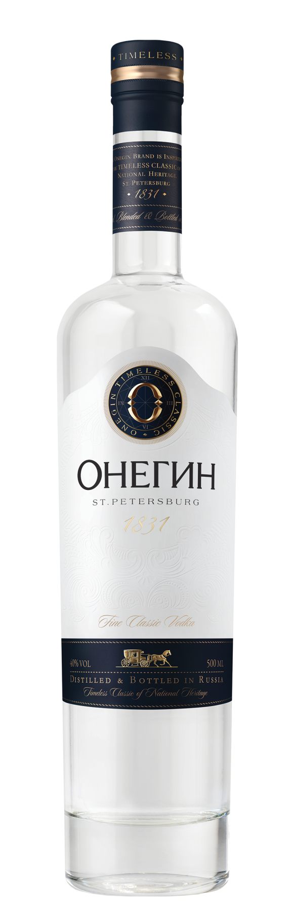 Водка Онегин, 0.5л, (115135), Россия, 0.5 л, Онегин, цена 1099 рублей