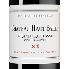 Вино Chateau Haut-Bailly Grand Cru Classe (Pessac-Leognan), (108770), красное сухое, 2016, 0.75 л, Шато О-Байи цена 34990 рублей