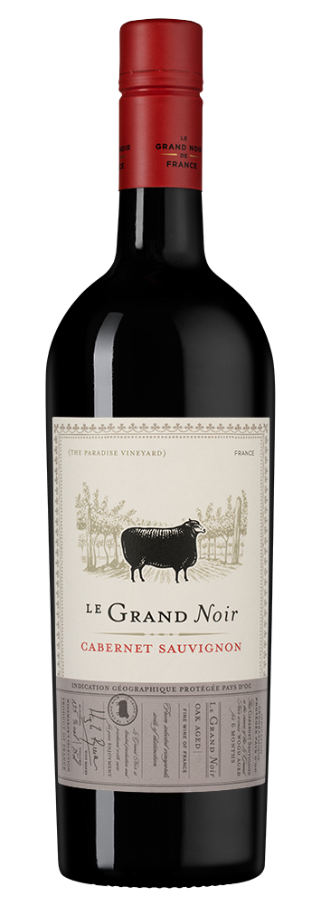 Вино Le Grand Noir Cabernet Sauvignon, 2023, (154916), Франция, Лангедок-Руссильон, красное, сухое, 0.75 л, Ле Гран Нуар Каберне Совиньон, цена 1990 рублей