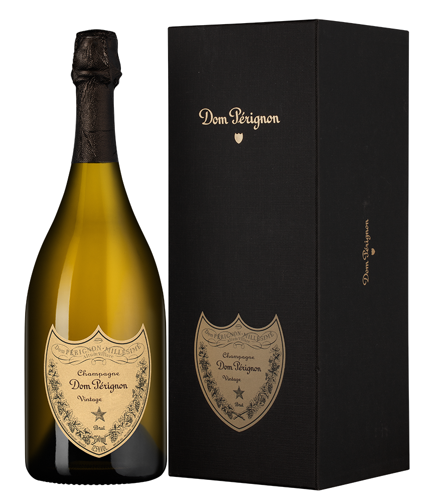 Шампанское Dom Perignon в подарочной упаковке, 2015, (158543), Франция, Шампань, белое, экстра брют, 0.75 л, Дом Периньон, цена 39990 рублей