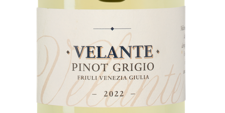 Вино Velante Pinot Grigio, (142920), белое сухое, 2022 г., 0.75 л, Веланте Пино Гриджо цена 2890 рублей