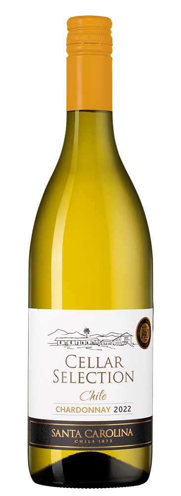 Вино Cellar Selection Chardonnay, Santa Carolina, 2022, (138288), Чили, Центральная Долина, белое, полусухое, 0.75 л, Селлар Селекшн Шардоне, цена 792 рублей