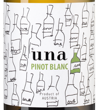 Вино UNA Pinot Blanc, (136719), белое полусухое, 2021 г., 0.75 л, УНА Пино блан цена 1890 рублей