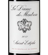Вино La Dame de Montrose, (134749), красное сухое, 2011 г., 0.75 л, Ла Дам де Монроз цена 9990 рублей
