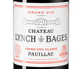 Вино Chateau Lynch-Bages, (105949), красное сухое, 2011 г., 0.75 л, Шато Линч-Баж цена 31990 рублей